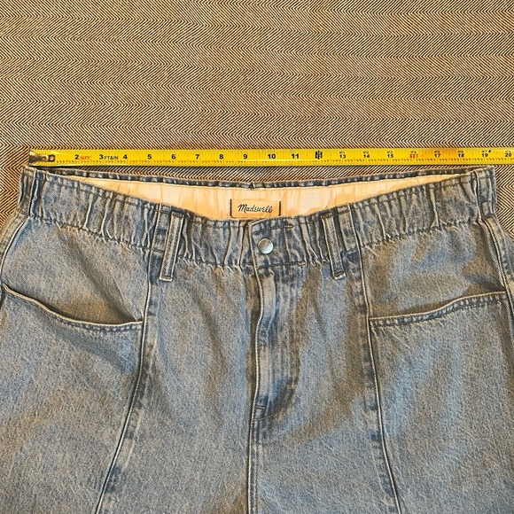 Madewell Pull- On Balloon Jeans in Closson Wash XXL - Picture 5 of 11